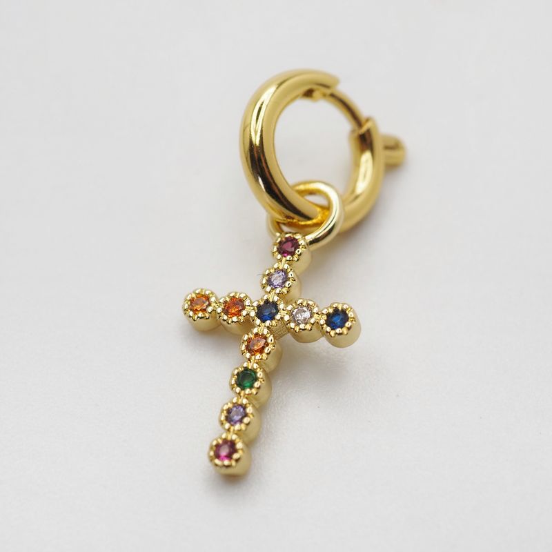 Charm kors flerfarget 