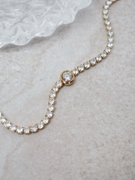 Hovedbilde Armbånd med Zirkonsirkel i stål