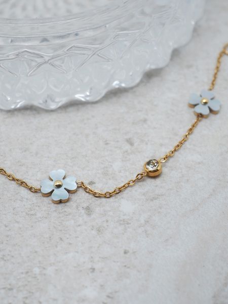 Hovedbilde 7DAYS perlemorarmbånd stål gullfarget