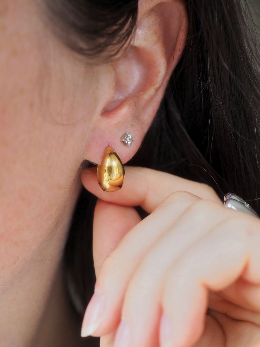 7DAYS klassiske hoops gull