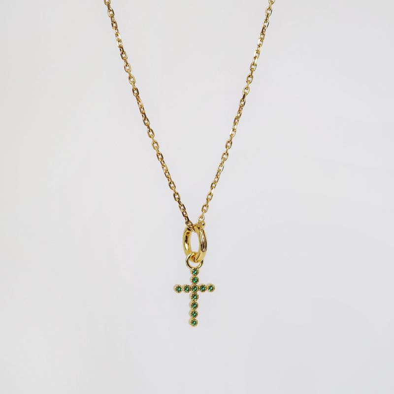 Charm kors grønn
