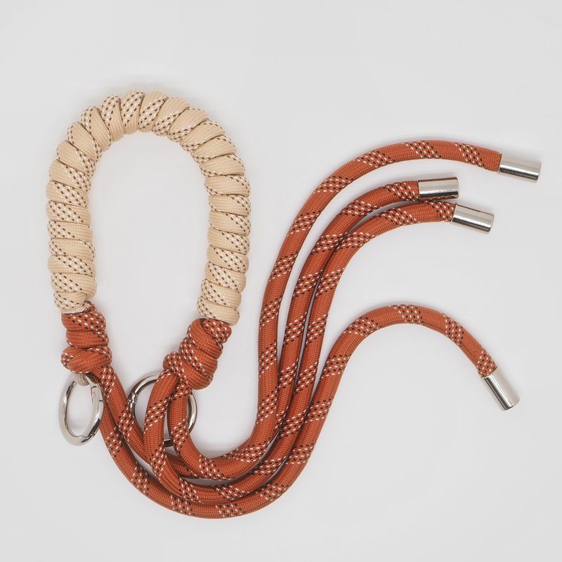 Veskestropp tautvist beige og cognac