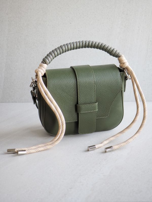 Veskestropp tautvist beige og olive