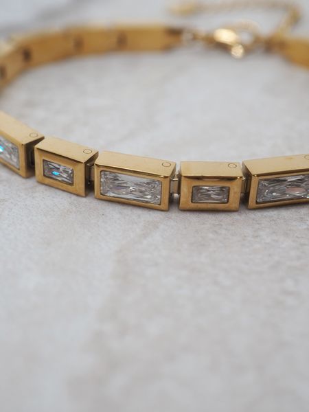 Hovedbilde Armbånd med zirkoner i stål