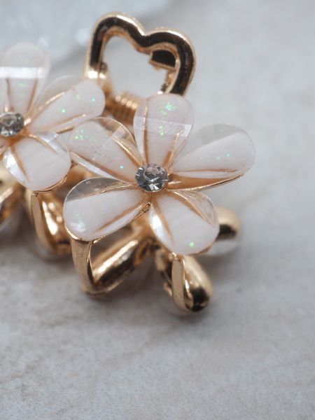 Hovedbilde Hårklype blomster hvit