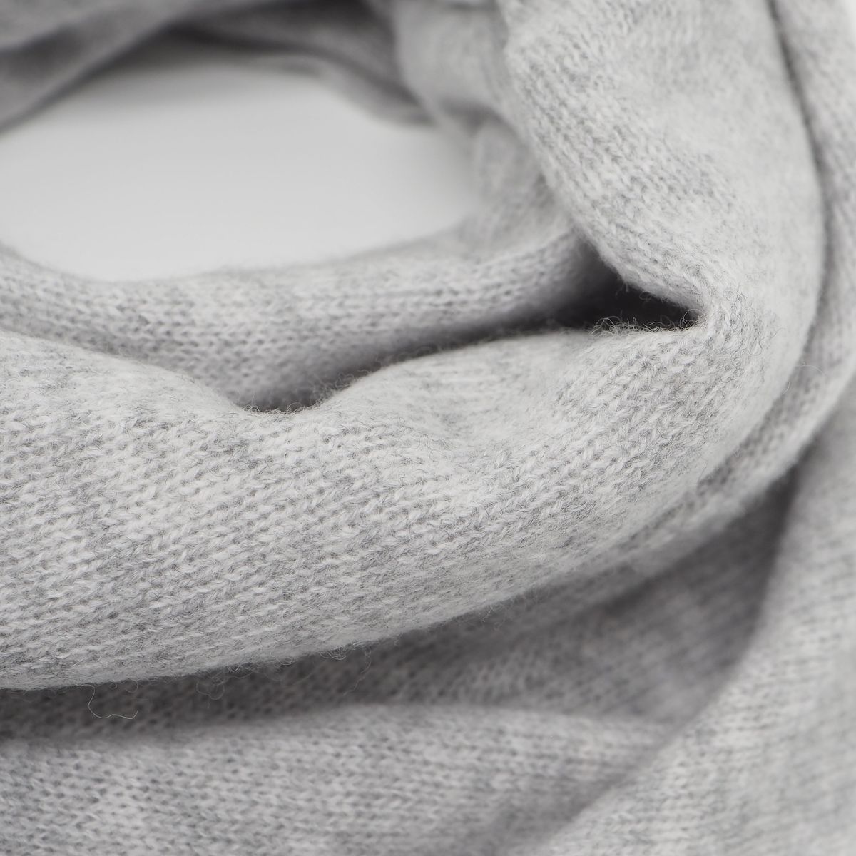 Ullskjerf triangel stort melertgrå