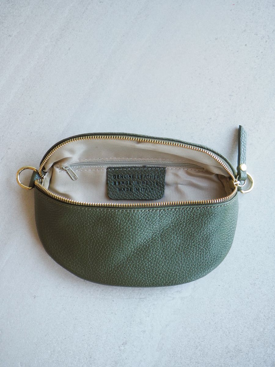 Skinn Bumbag oliven