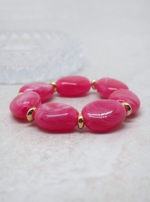 Plexiglass armbånd fuksia