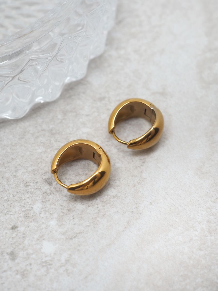 7DAYS klassiske hoops gull