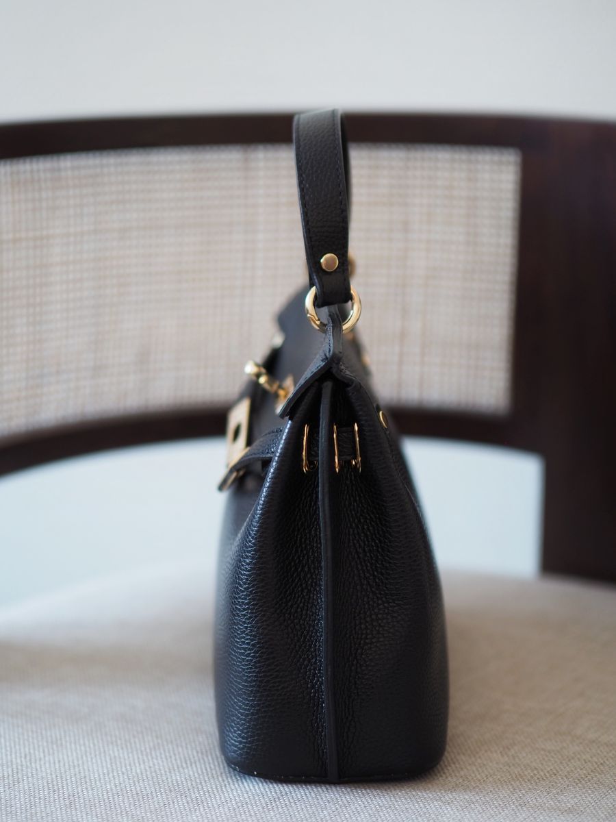 Klassisk skinnveske svart