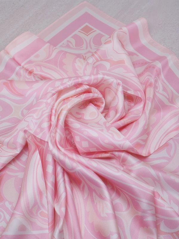 Silkeskjerf 7DAYS stort rosa