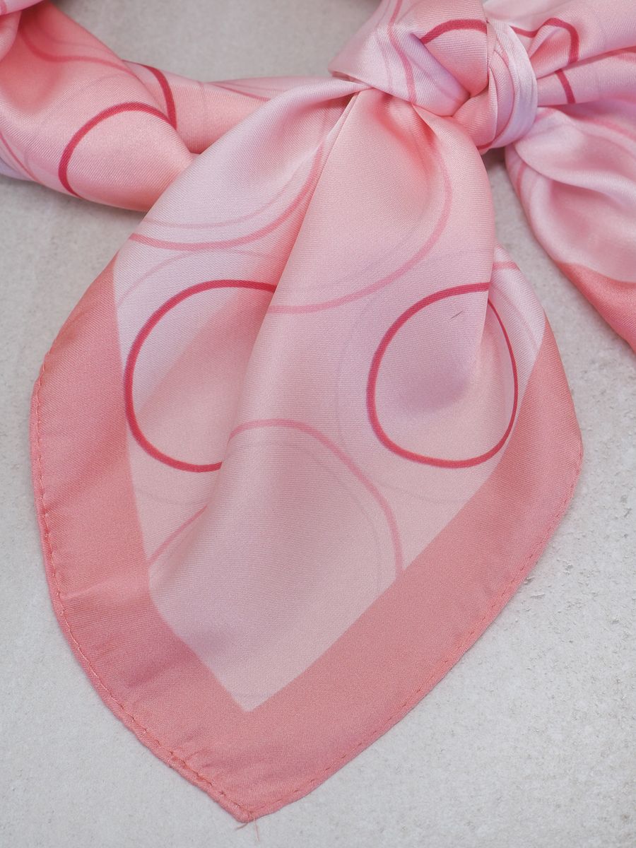 Satengskjerf lyserosa toner