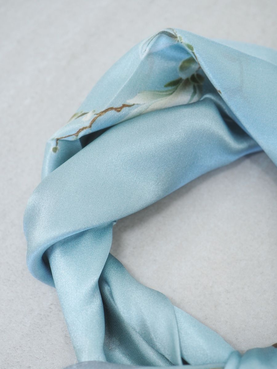 7DAYS silkeskjerf mini lyseblått