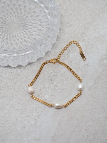 Hovedbilde Armbånd med perler i stål