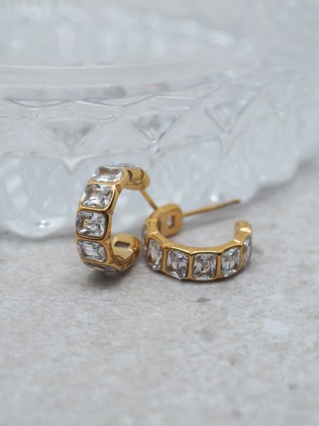 Hovedbilde Hoops i stål gullfarget