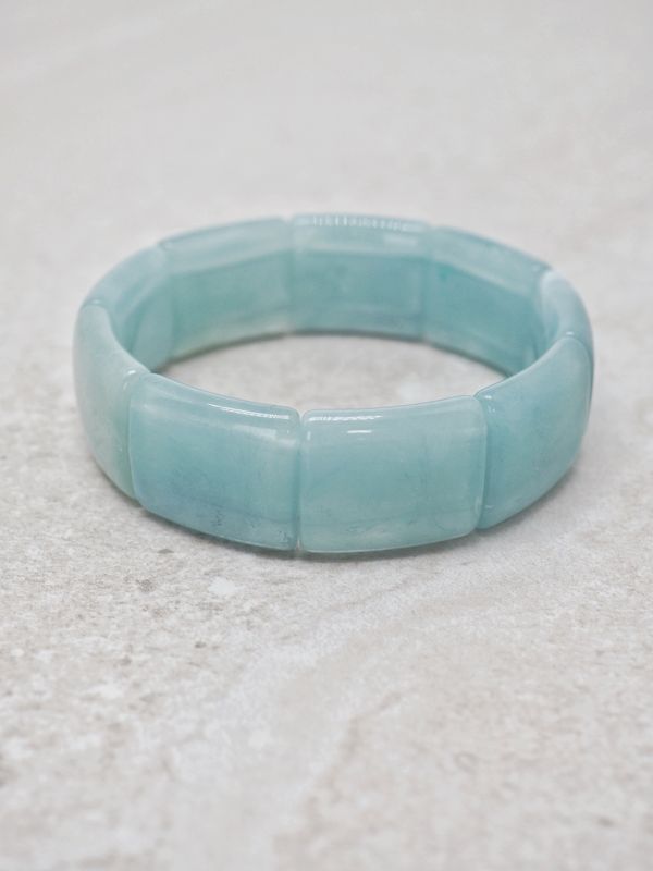 Plexiglass armbånd mintfarge smal