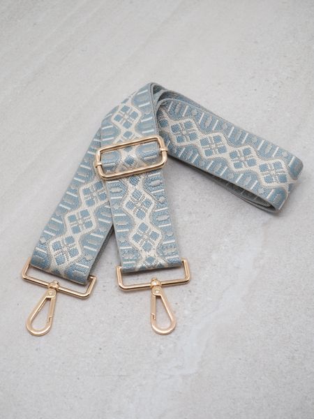 Hovedbilde Veskestropp bred vevet dueblå