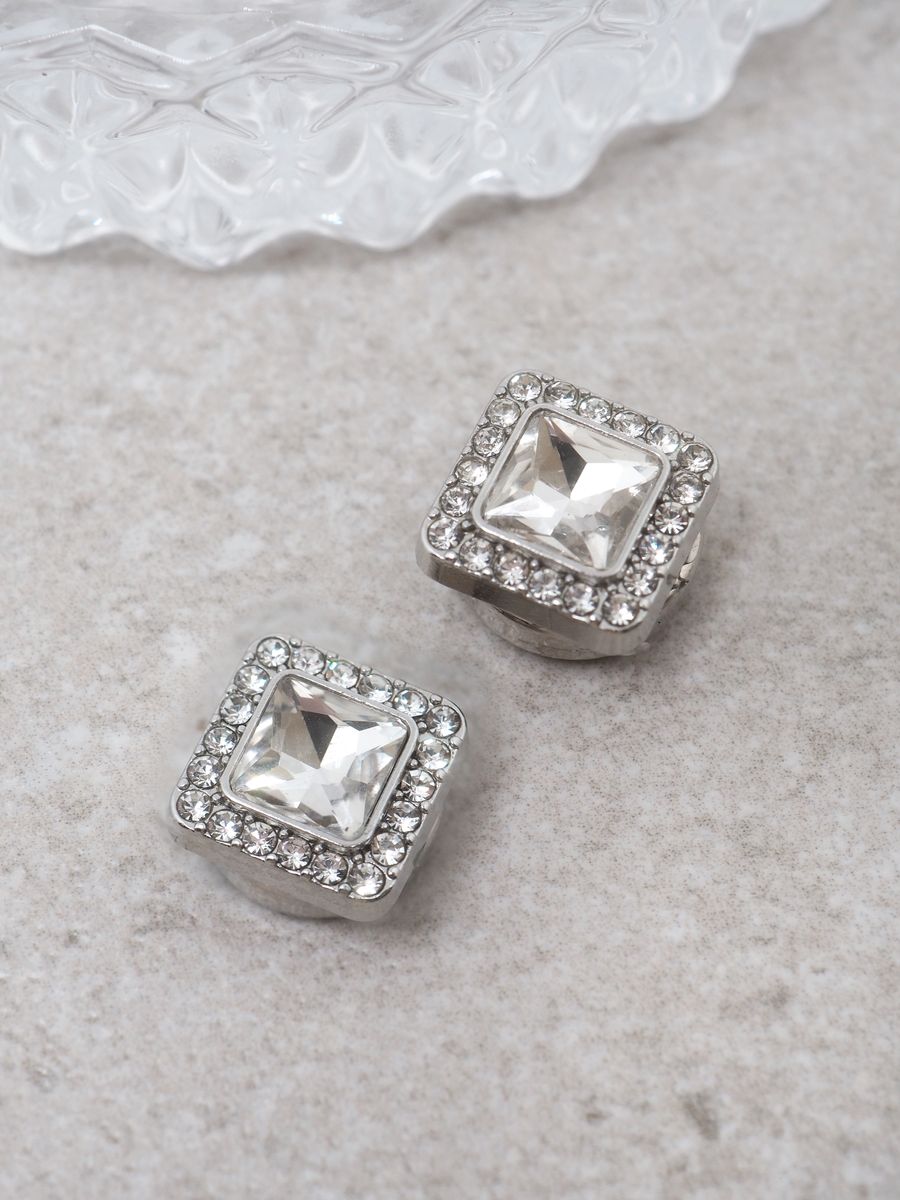 Knappepynt 2stk firkantet