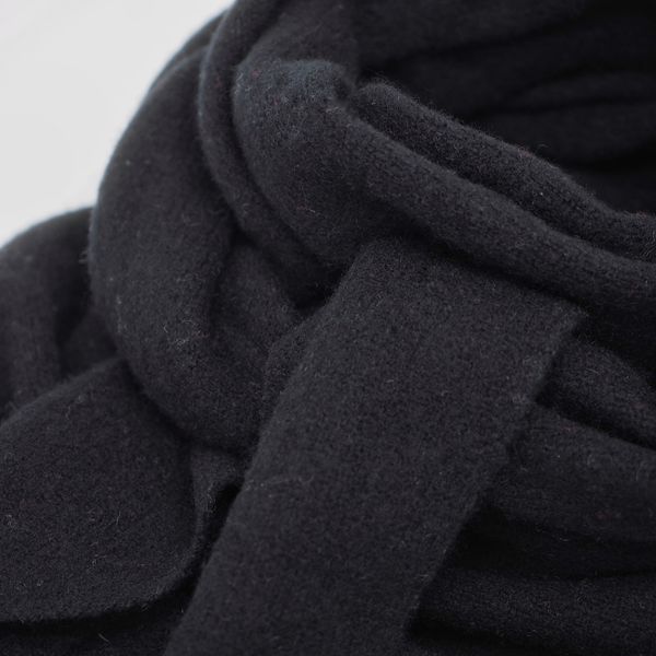 Hovedbilde Ullskjerf triangel stort svart