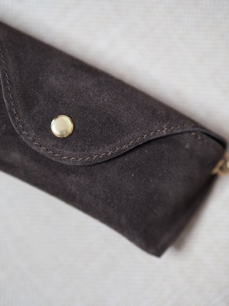 Hovedbilde Brilleetui semsket skinn mørkebrun